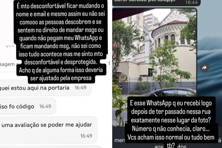 Stories de Carolina Portaluppi (Fonte: instagram)