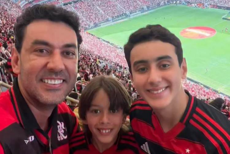 Thales Machado e os filhos - Istagram