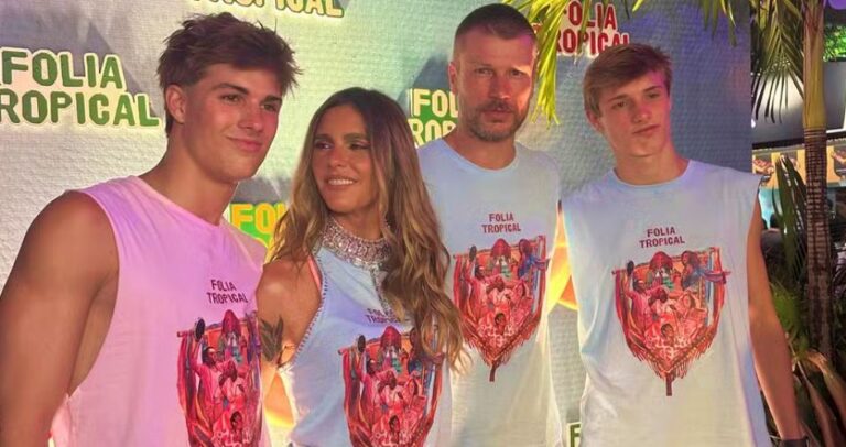 Fernanda Lima repreende Rodrigo Hilbert por fala sobre os filhos