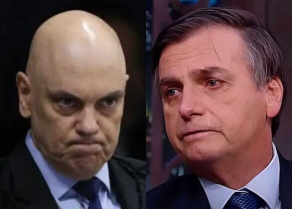 Alexandre de Moraes e Jair Bolsonaro