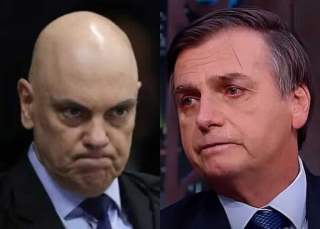 Alexandre de Moraes e Jair Bolsonaro Alexandre de Moraes e Jair Bolsonaro