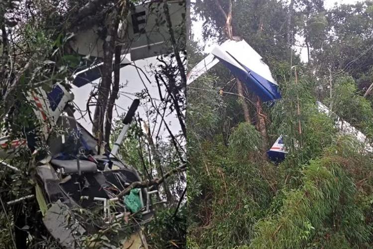 Avião cai no Paraná durante forte chuva e morte é confirmada