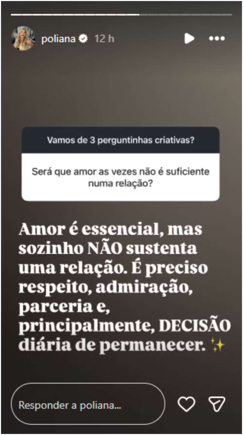 Stories de Poliana Rocha Stories de Poliana Rocha