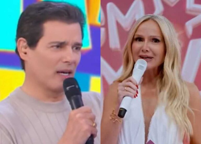 Celso Portiolli alfineta Eliana, ao vivo, no Domingo Legal: “Será que esse programa dá audiência?”