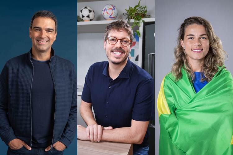 Central Copa, tadeu, fabio e tamires - Globo