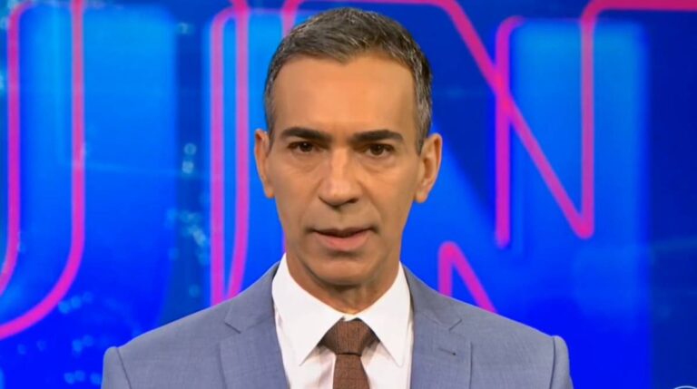 César Tralli entra ao vivo na Globo e confirma desistência de político nas Eleições presidenciais