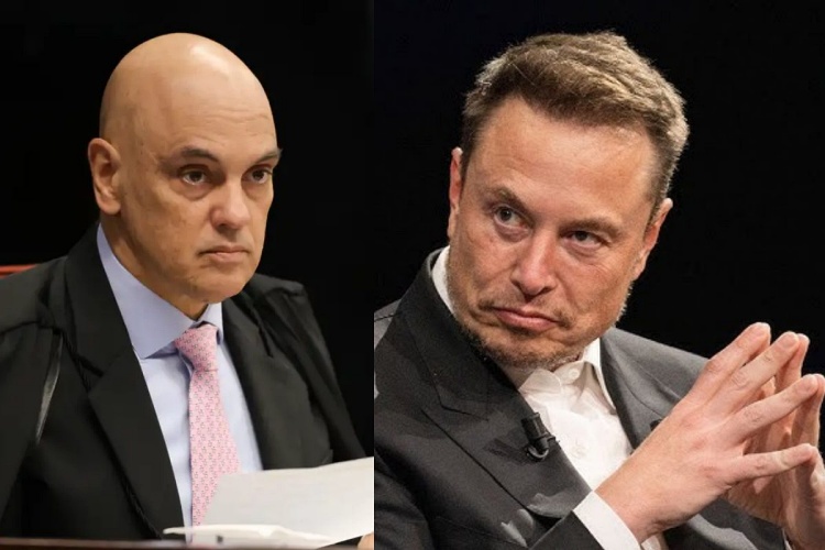Alexandre de Moraes e Elon Musk Alexandre de Moraes e Elon Musk