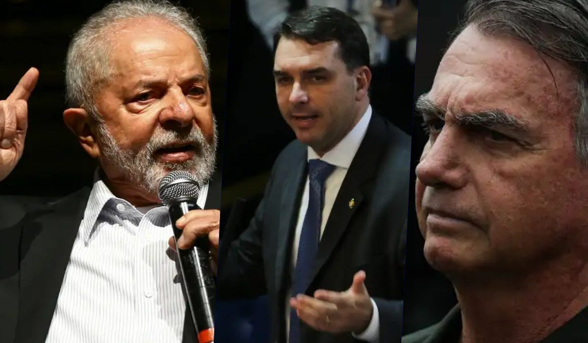 Lula, Flávio e Jair Bolsonaro
