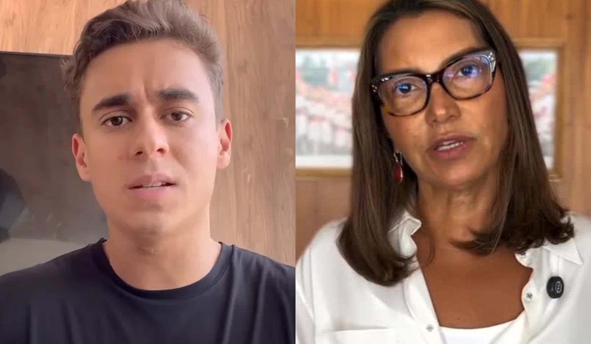 collage Nikolas Ferreira e Janja