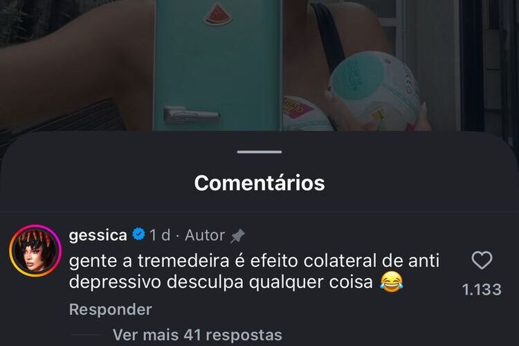 Comentário de Gkay (Fonte: Instagram) Comentário de Gkay (Fonte: Instagram)