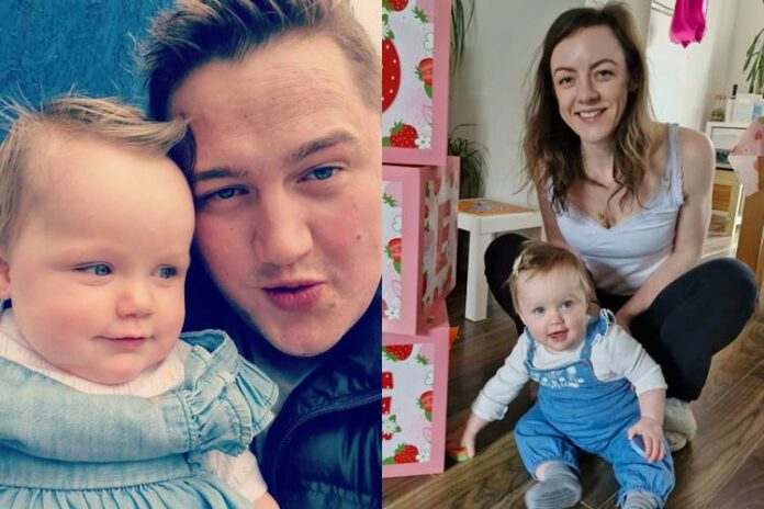 Finnian Garbutt com a esposa e a filha Finnian Garbutt com a esposa e a filha