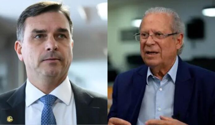 Flávio Bolsonaro e José Dirceu