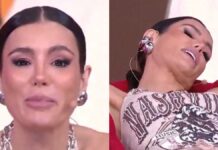 Gaby Cabrini ‘desmaia’ ao vivo no Fofocalizando, do SBT, e motivo vem à tona