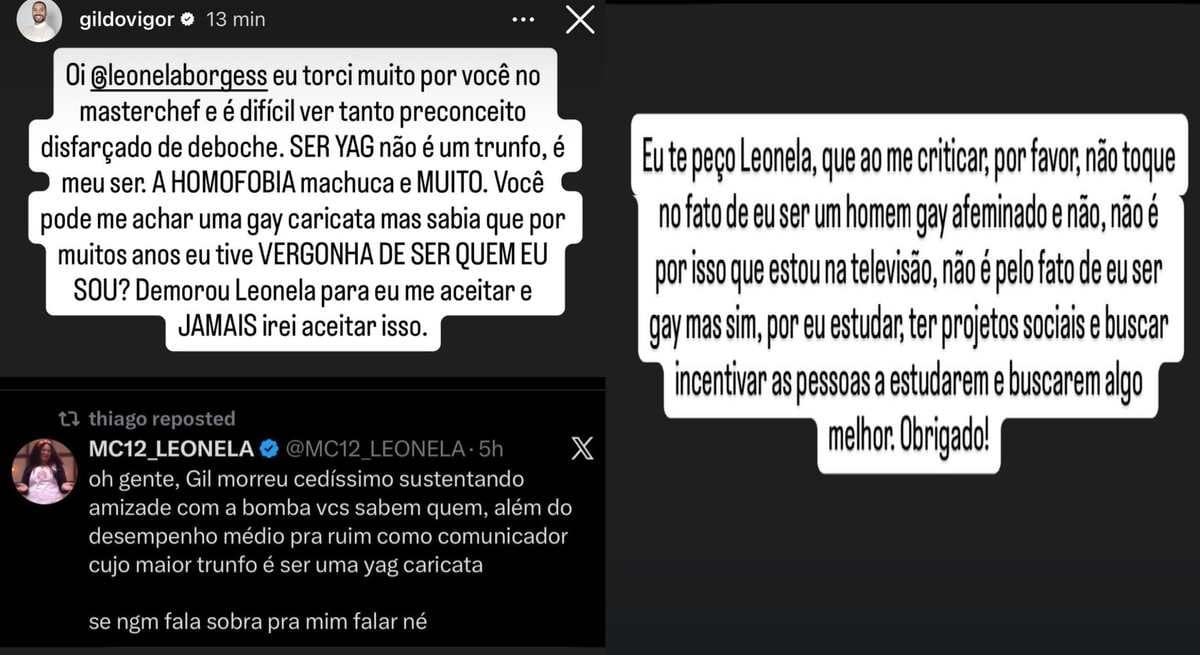 Gil do Vigor critica ex-Masterchef (Foto: Instagram)