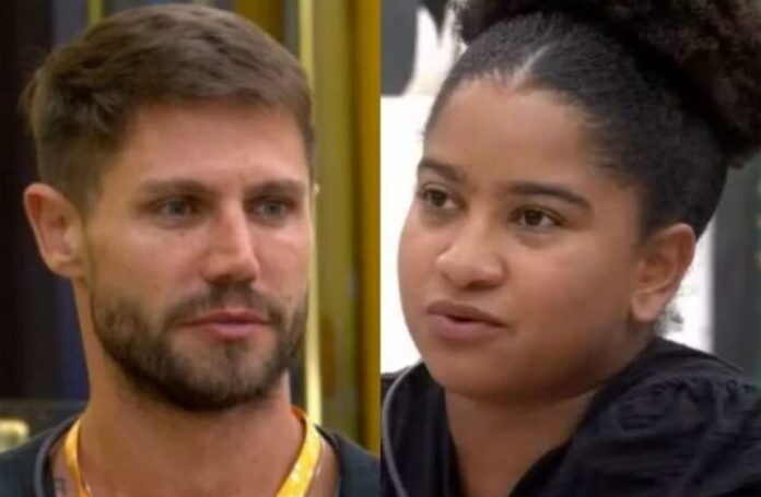 Jonas e Milena - Reprodução: Rede Globo/BBB Jonas e Milena - Reprodução: Rede Globo/BBB