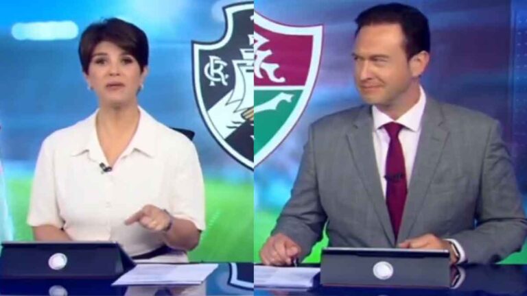 Jornalista cometeu gafe ao vivo ao citar a Globo em jornal da Record