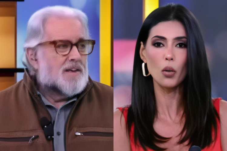 No TV Fama, Leão Lobo e Flávia Noronha discordam ao vivo e apresentadora dispara: “Me desculpa!”