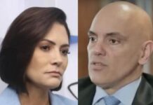 Michelle Bolsonaro toma atitude chocante com Moraes durante evento
