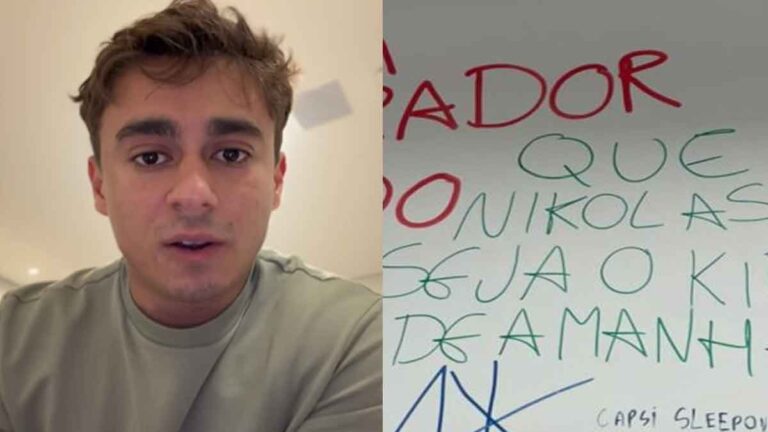 Nikolas reage após pichação sugerir matá-lo: ‘Nada adiantará’