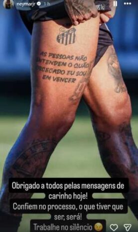 Post do Neymar Post do Neymar (Reprodução: Instagram)