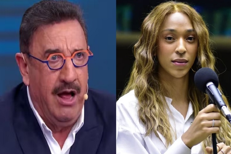 Ratinho e Érika Hilton (Foto: Reprodução/SBT/Câmara dos Deputados)