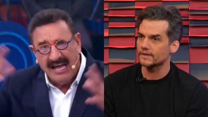 Ratinho e Wagner Moura Ratinho e Wagner Moura (Reprodução: SBT/GNT)