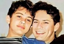 Filho de Leandro faz post com pai e relembra momento