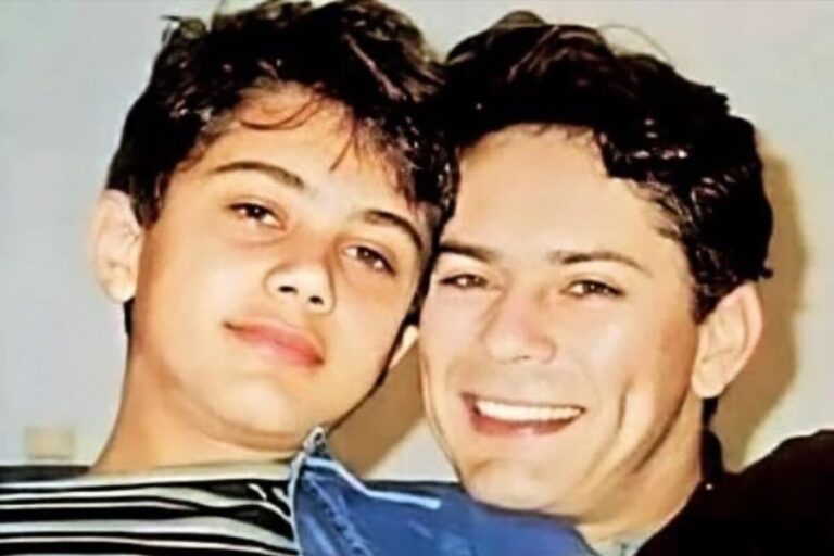 Filho de Leandro faz post com pai e relembra momento