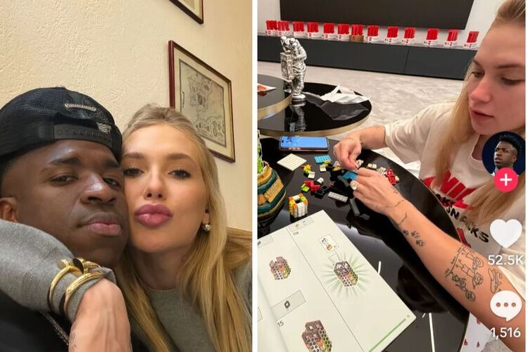 Tiktok de Vini Jr e Virginia (Fonte: Tiktok) Tiktok de Vini Jr e Virginia (Fonte: Tiktok)