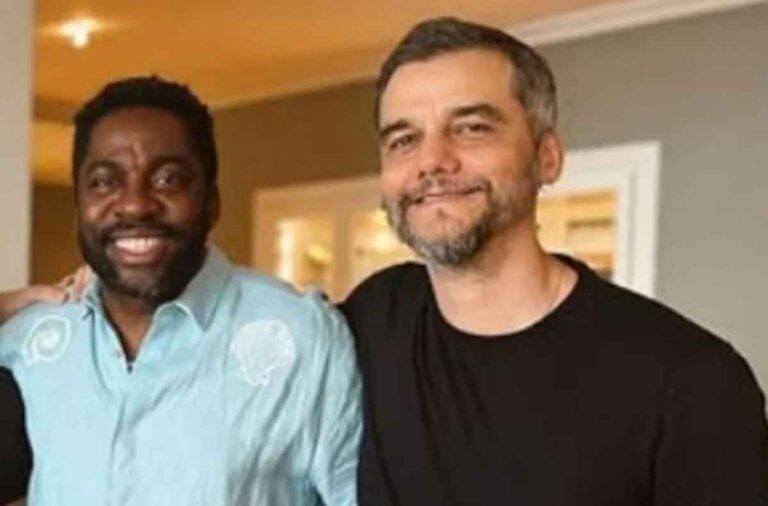 Oscar 2026: Lázaro Ramos embarca para ir à cerimônia com Wagner Moura