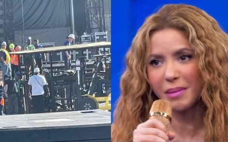 Homem morre prensado entre elevadores em montagem do show de Shakira e imprensa internacional repercute