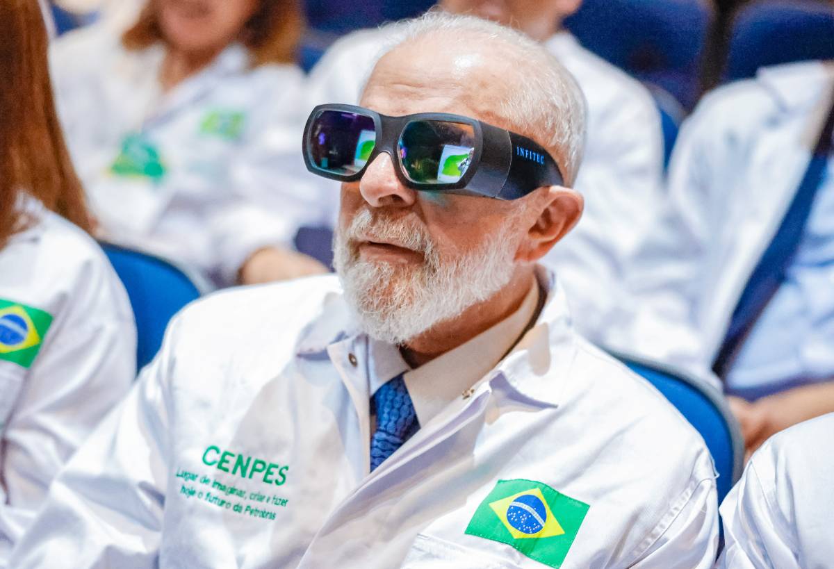 Lula com visual Cyberpunk (Ricardo Stuckert / PR)