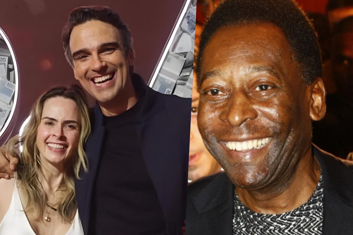 Ana Paula Renault, Tadeu Schmidt e Pelé