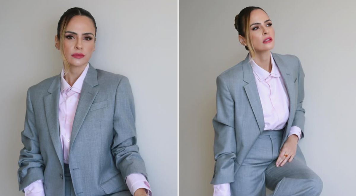 A jornalista Ana Paula Renault, campeã do BBB26, usou look dado por Xuxa Meneghel no Domingão - Foto: Redes sociais