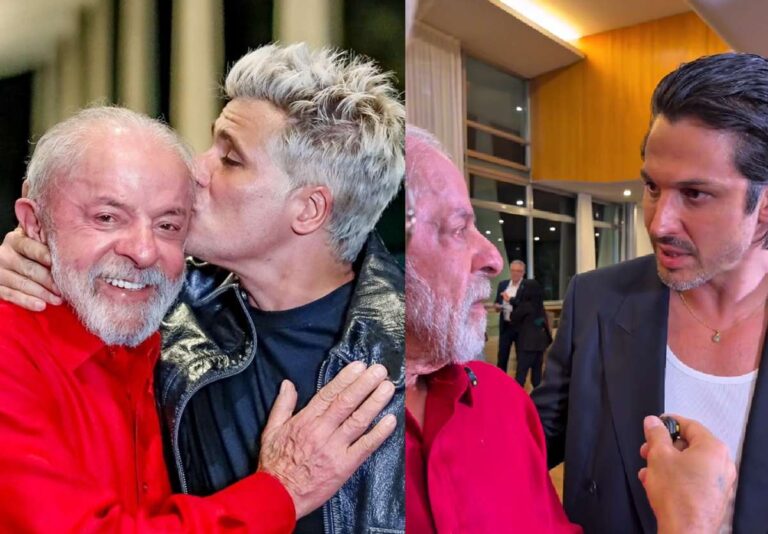 Lula recebe famosos no Palácio da Alvorada