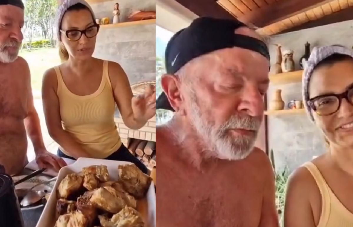 Janja, Lula e paca (Foto: Reprodução)
