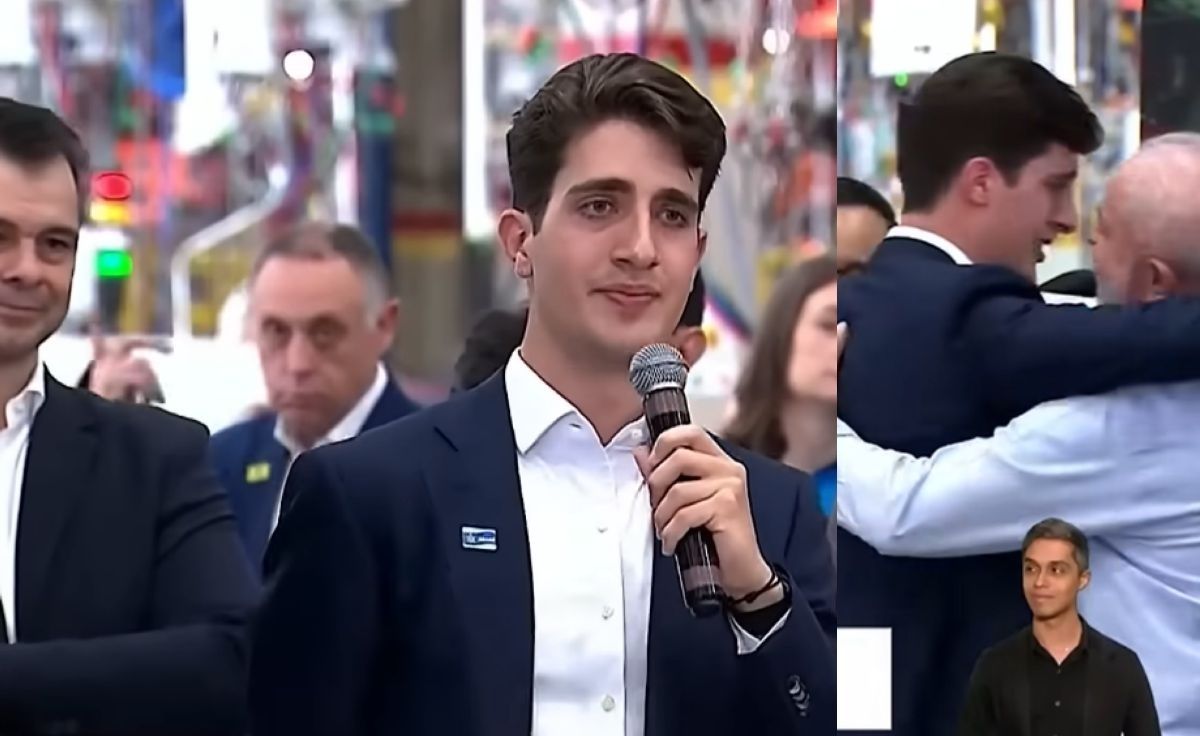 Carlos Philippe Luchesi de Oliveira Andrade da CAOA em evento com Lula (Foto: Reprodução)