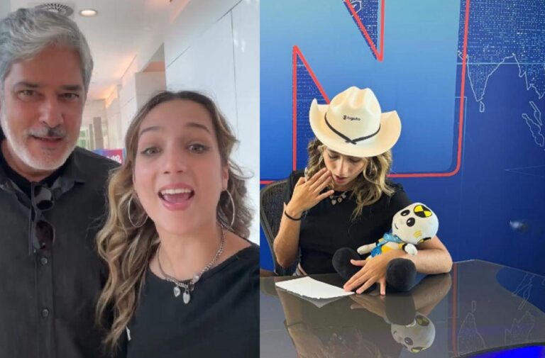 BBB26: Samira surge com Bonner no Jornal Nacional e comete gafe