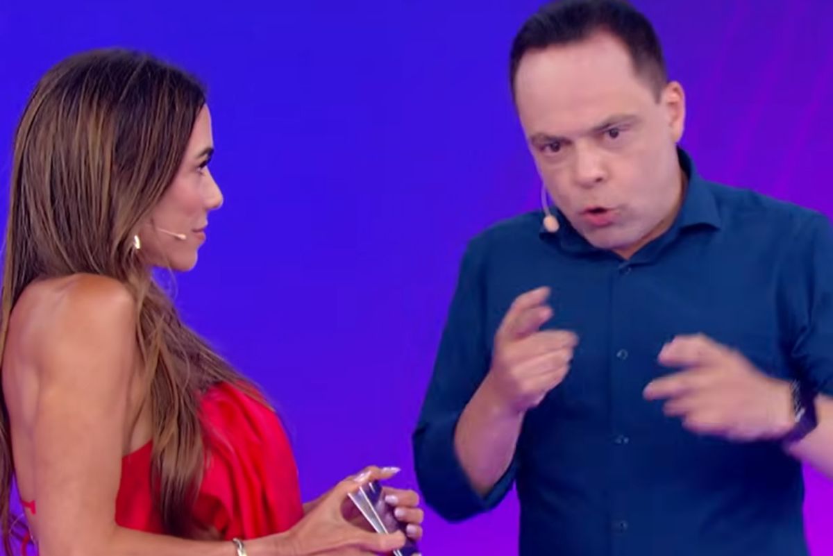 Patrícia Abravanel e Thiago Gardinali no SBT (Foto: Reprodução)