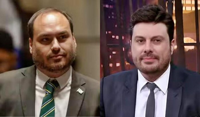 Carlos Bolsonaro e Danilo Gentili