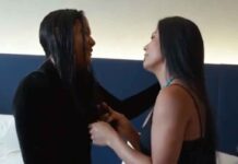 Chaiany e Marciele se beijam em reencontro após o ‘BBB26’