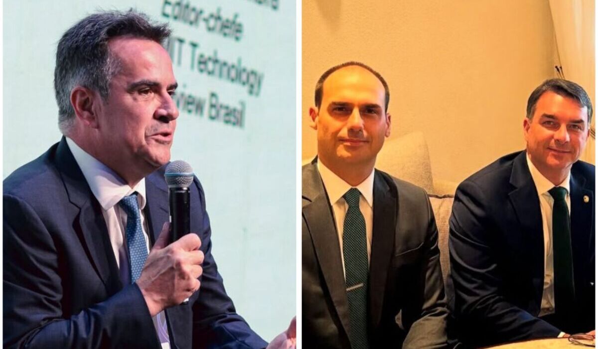 Ciro Nogueira/Flavio e Eduardo Bolsonaro (Fonte: Redes Sociais) Ciro Nogueira/Flavio e Eduardo Bolsonaro (Fonte: Redes Sociais)