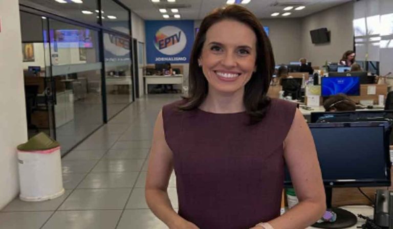 Apresentadora se explica após errar nome do noivo ao vivo em telejornal