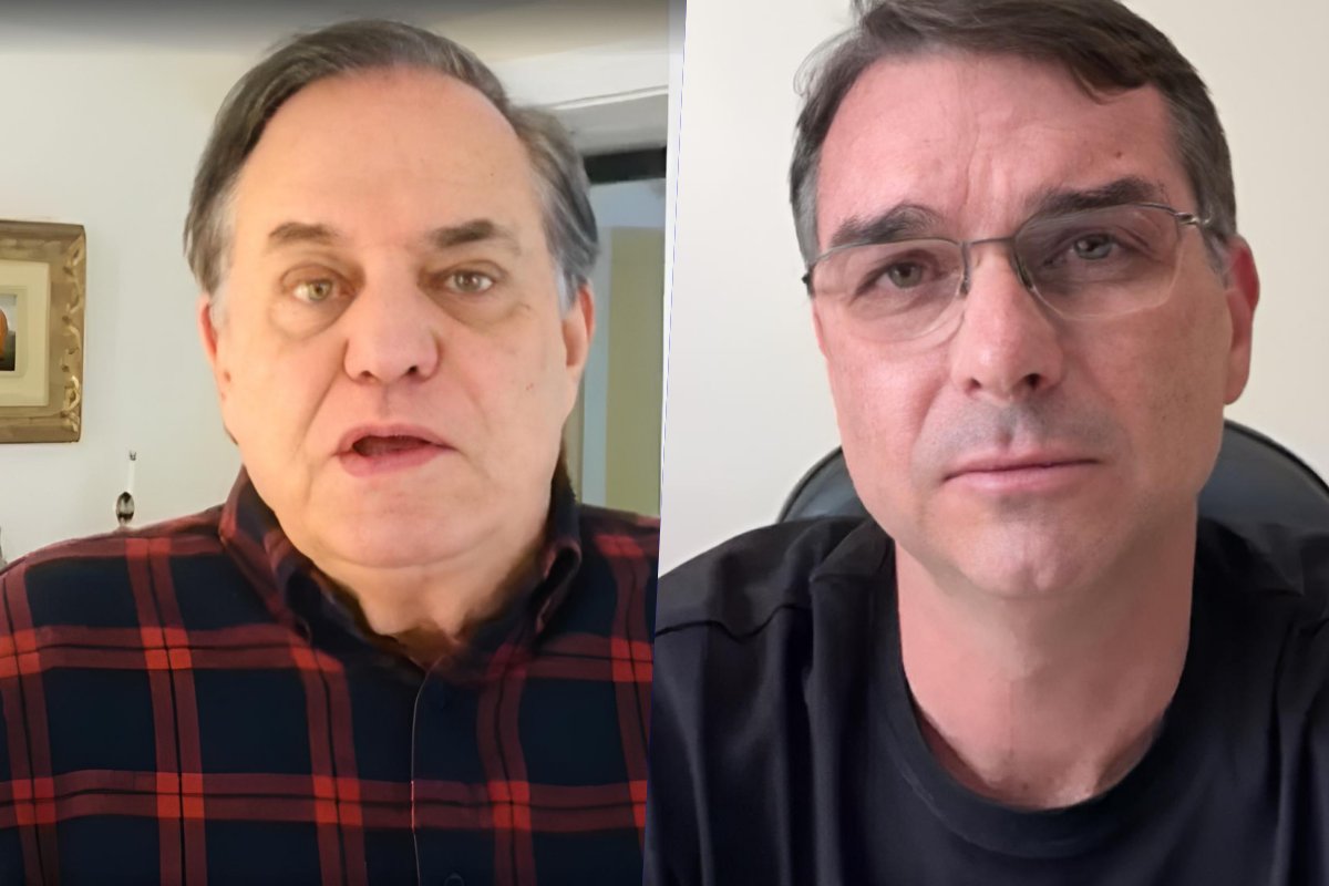 Ronnie Von e Flávio Bolsonaro