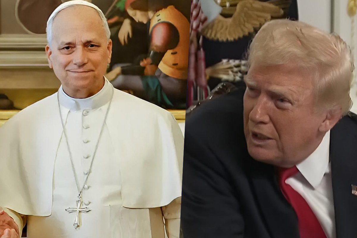 Papa Leão XIV e Donald Trump