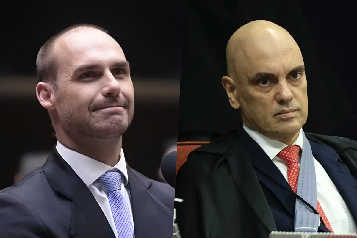 Eduardo Bolsonaro e Alexandre de Moraes