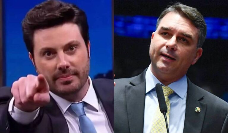 Danilo Gentili provoca Flávio Bolsonaro: “sustentado pela gente”
