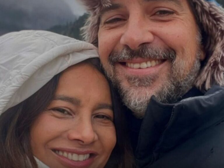 Dira Paes aparece com marido na praia e surpreende web