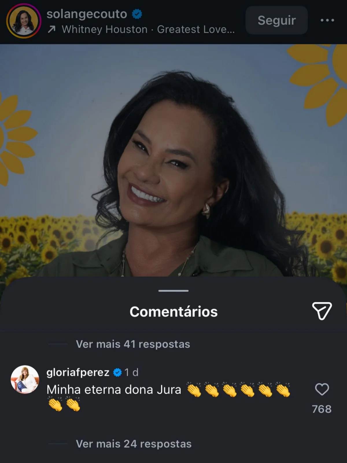 Comentário de Gloria Perez
