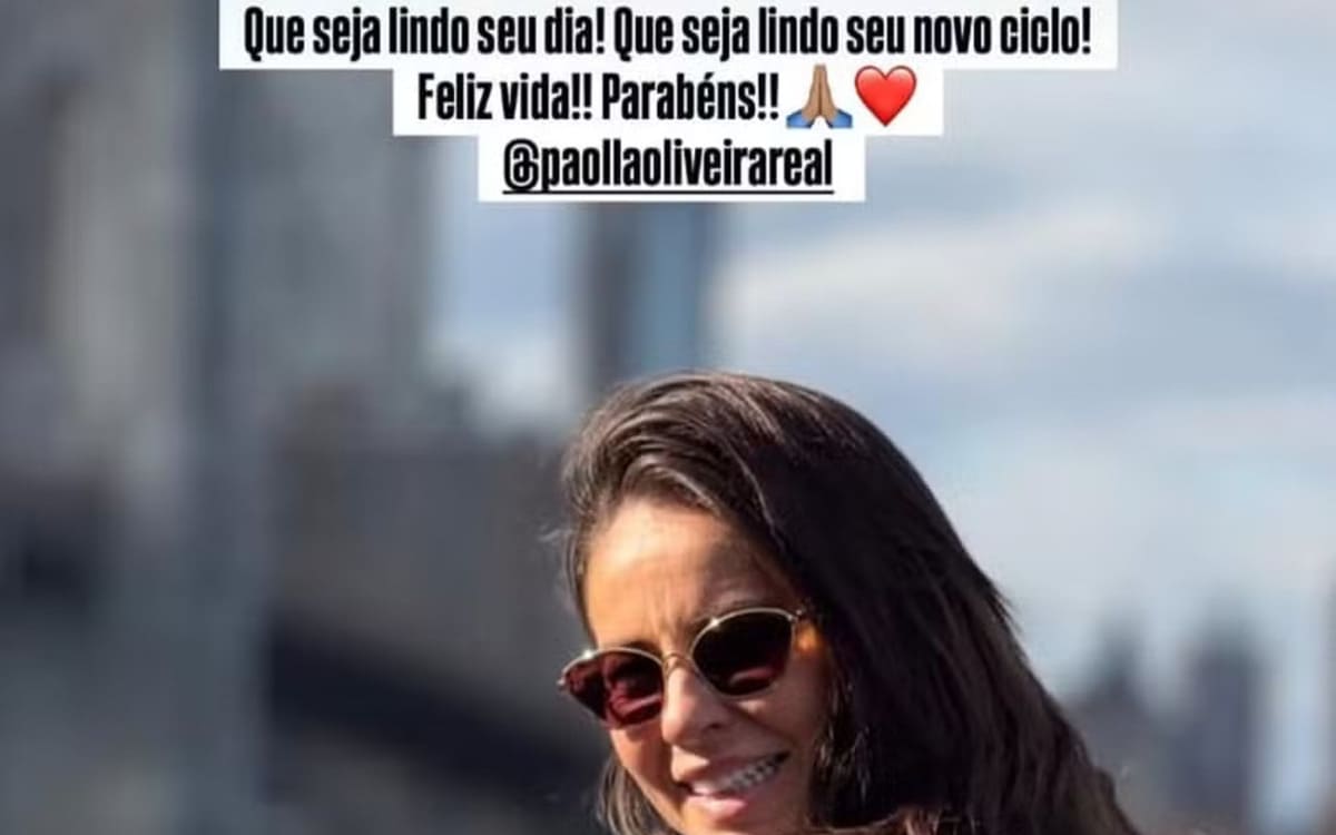 Homenagem de Diogo a Paolla Oliveira (Fonte: Redes Sociais)